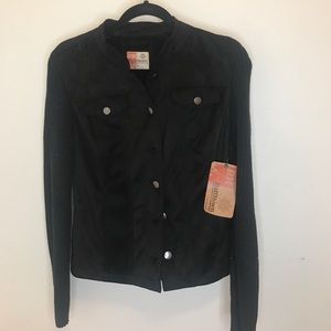 NWT button down black jacket